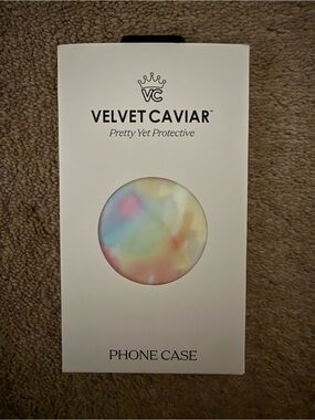 NIB iPhone 15 - Velvet Caviar Pastel Marble Phone Case - Multicolor
